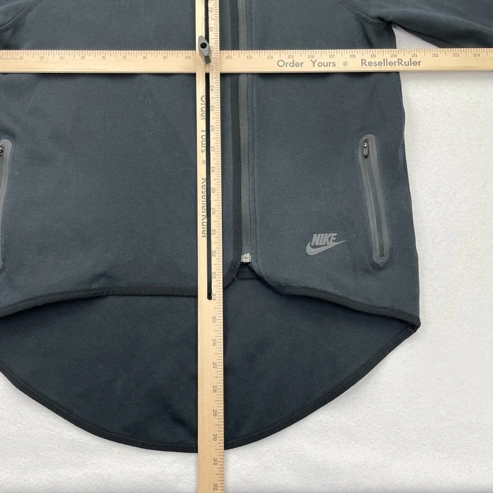 Nike Tech Fleece Hoodie Womens Small Black Hoodie Tail Cape Full Zip 908822-010